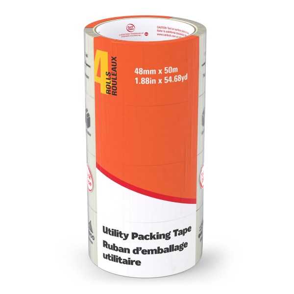 34400 Clear Carton Sealing Tape 4 Pack