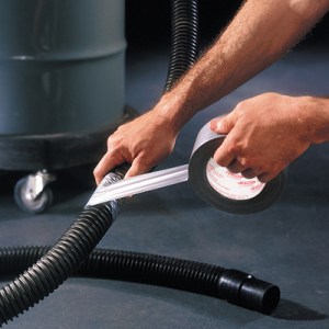 Duct Tape wrapping a vaccum